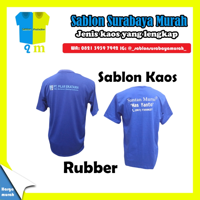 Sablon Rubber Ink Surabaya