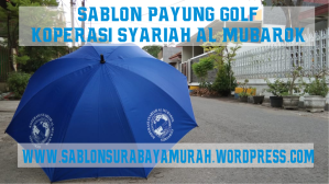 Sablon Payung Souvenir KOPERASI SYARIAH AL MUBAROK