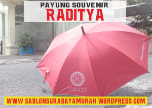 Sablon Payung Souvenir RADITYA